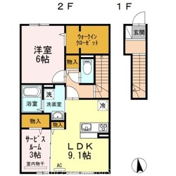 フェリーチェ　Ａ棟の物件間取画像